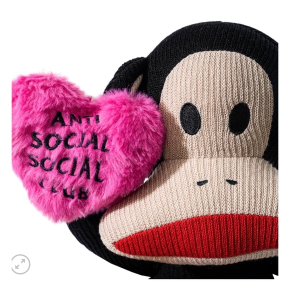 Anti Social Social Club X Paul Frank Plush - Picture 2 of 4